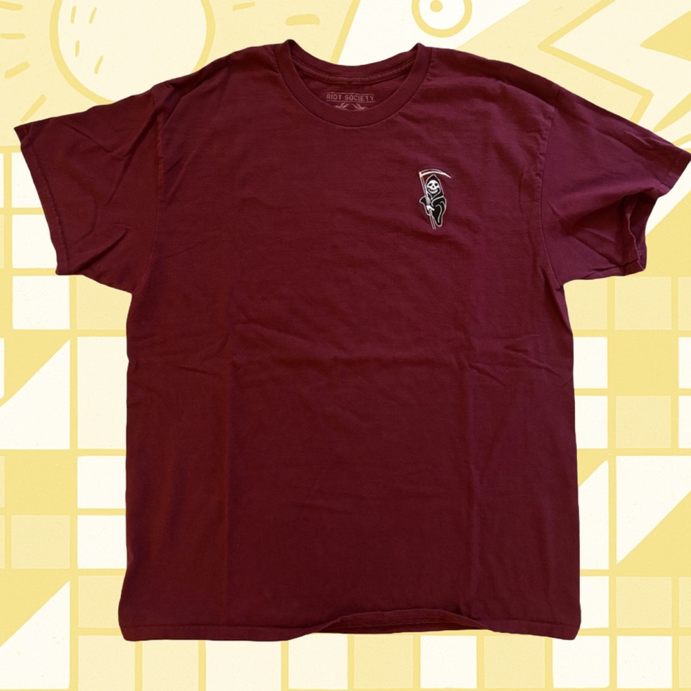 Riot Society Burgundy Graphic Tee
